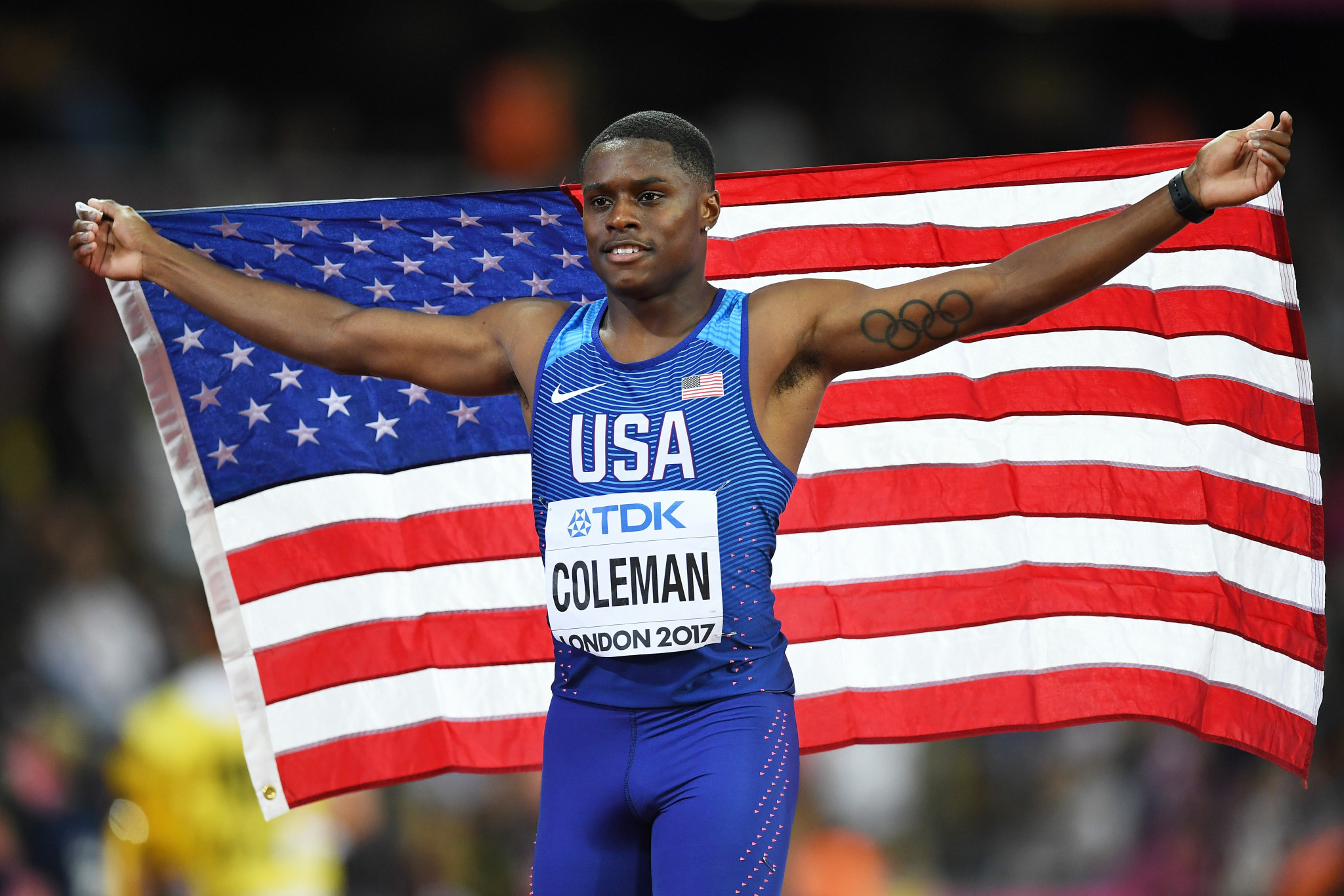 Christian Coleman is one of two American track and field athletes already banned for whereabouts failures this year ©Getty Images