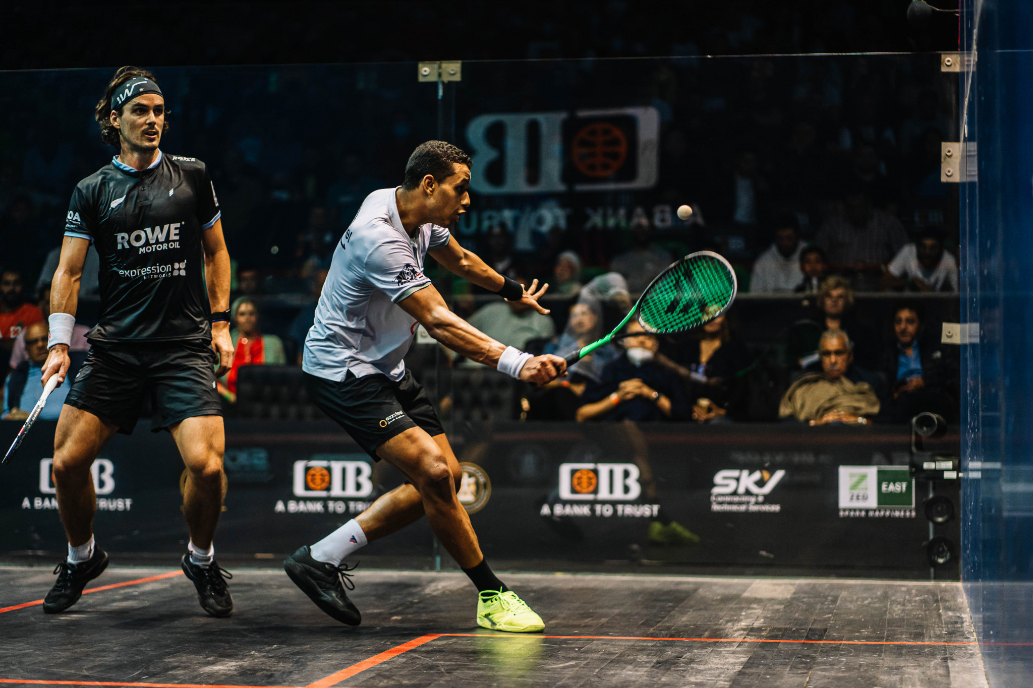 Paul Coll and Mostafa Asal could meet again at the Black Ball Squash Open after their battle at the Egyptian Open last month ©PSA