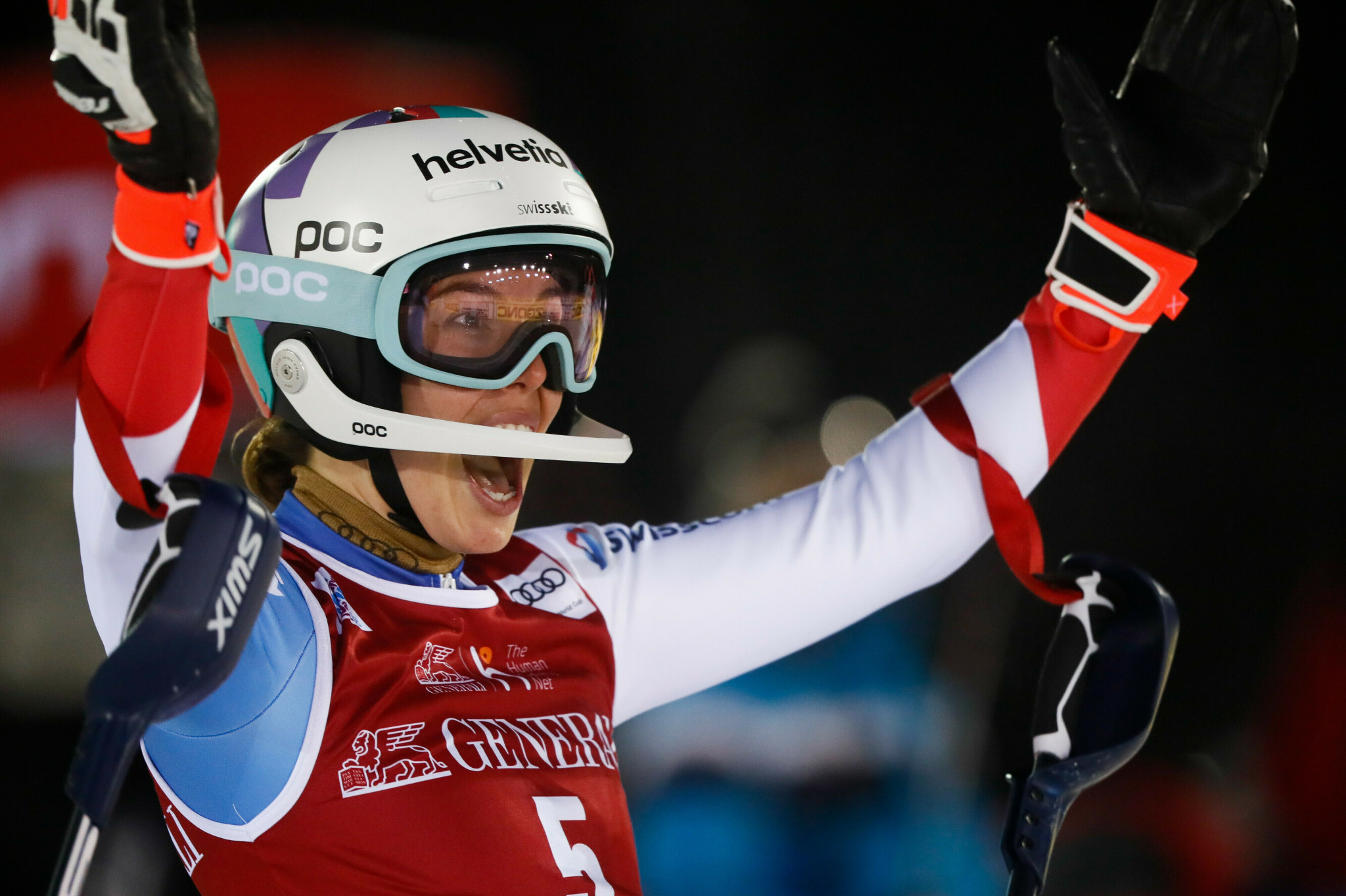 Michelle Gisin matched her best-ever slalom performance in the FIS Alpine Ski World Cup ©Getty Images