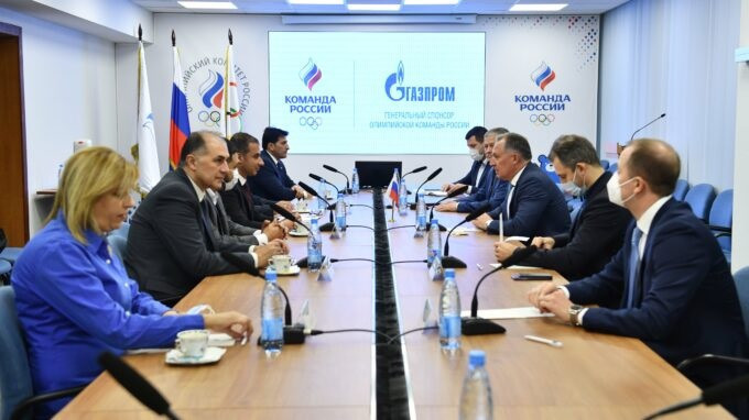 Members of the Syrian and Russian NOCs met in Moscow ©ROC