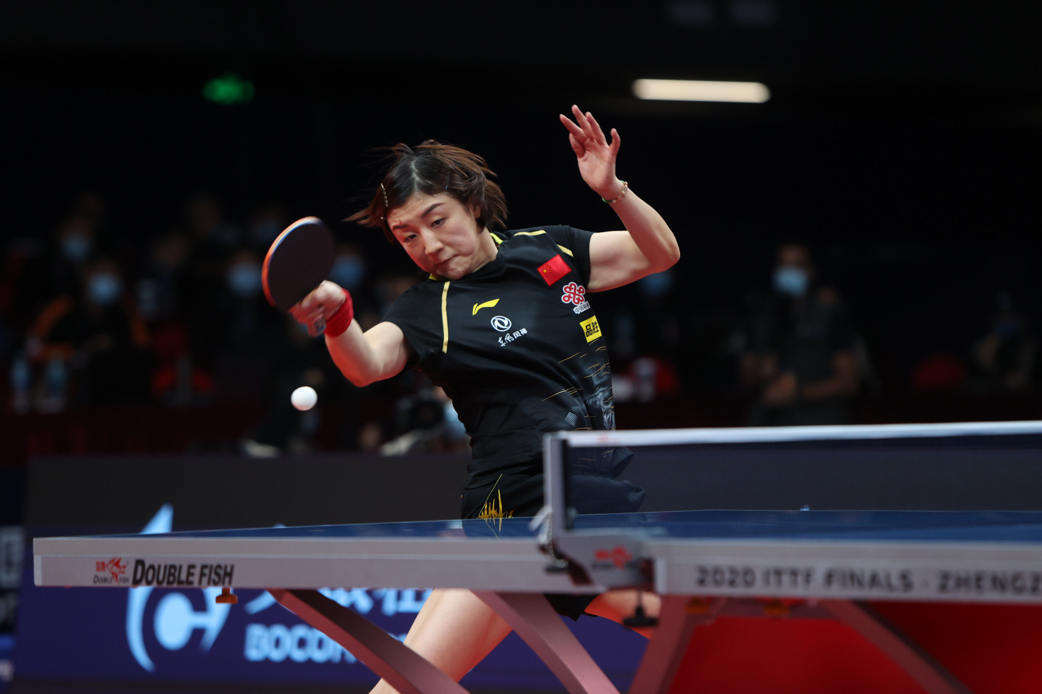 Chen Meng proved too strong for Wang Manyu in the women's singles final ©ITTF