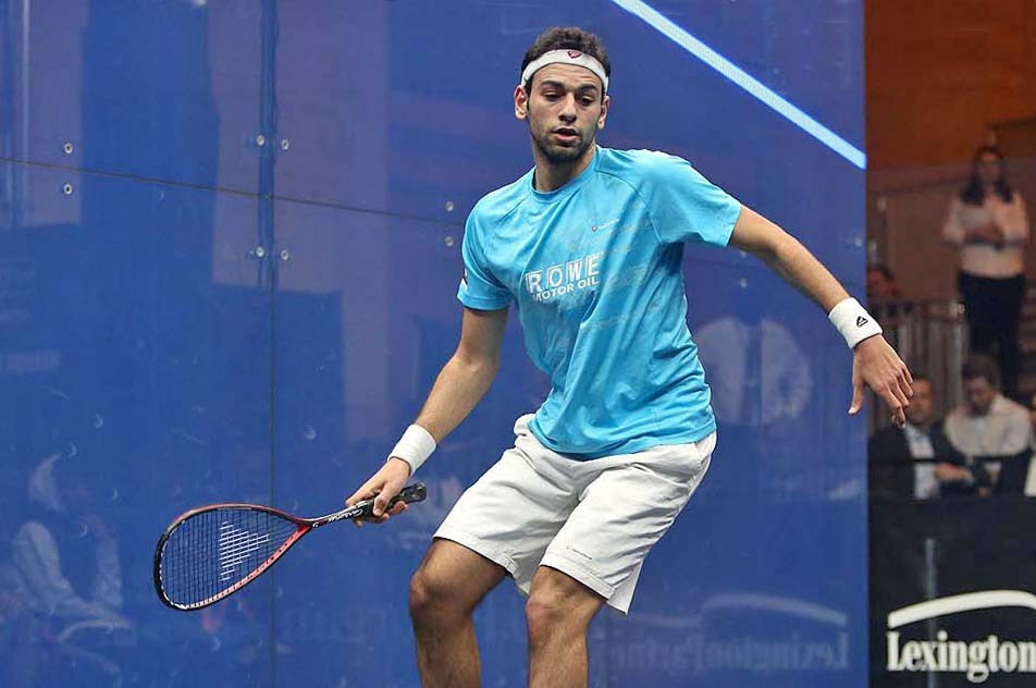 Egypt's efending champion and world number one Mohamed Elshorbagy comfortably progressed to round two by beating England's Adrian Waller in the opening round of the Tournament of Champions in New York City ©PSA
