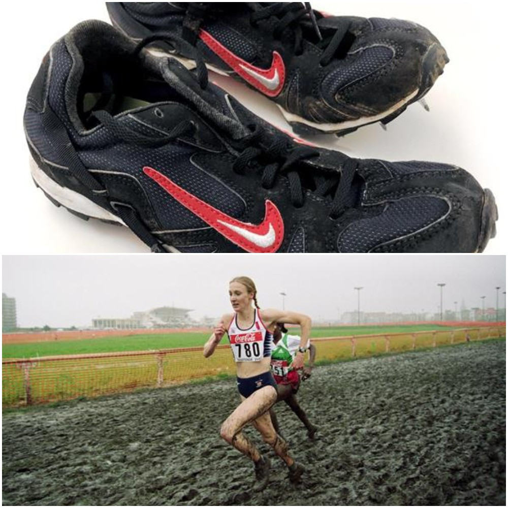 Paula Radcliffe has donated the spikes she was wearing the day she won the 2001 World Cross Country Championships in Ostend ©World Athletics and Getty Images