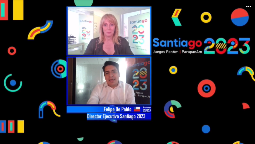 Santiago 2023 chief executive Felipe De Pablo was involved with an Instagram Live on the Parapan American Games ©Santiago 2023