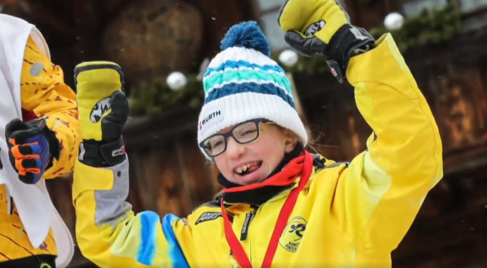 Twelve-year-old Rebecca Maestroni, a Special Olympic skier, took part in the Virtual Youth Festival ©UTS