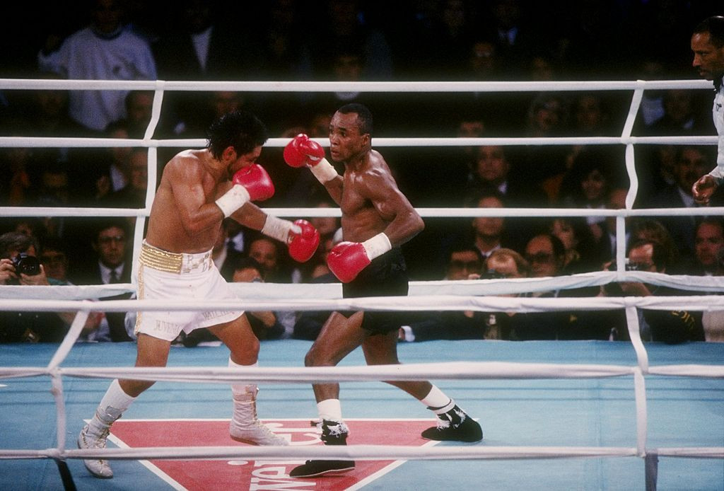 Sugar Ray Leonard and Roberto Durán enjoyed fierce encounters during their rivalry ©Getty Images