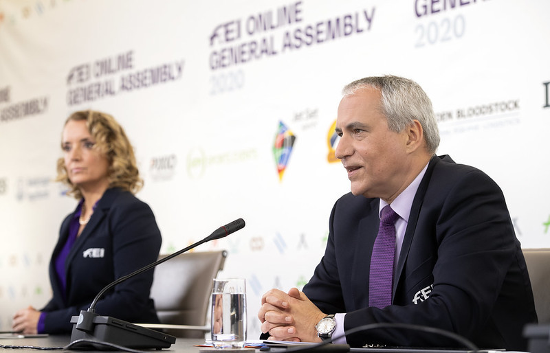 FEI President Ingmar De Vos pledged to "keep working on the gender balance" ©FEI