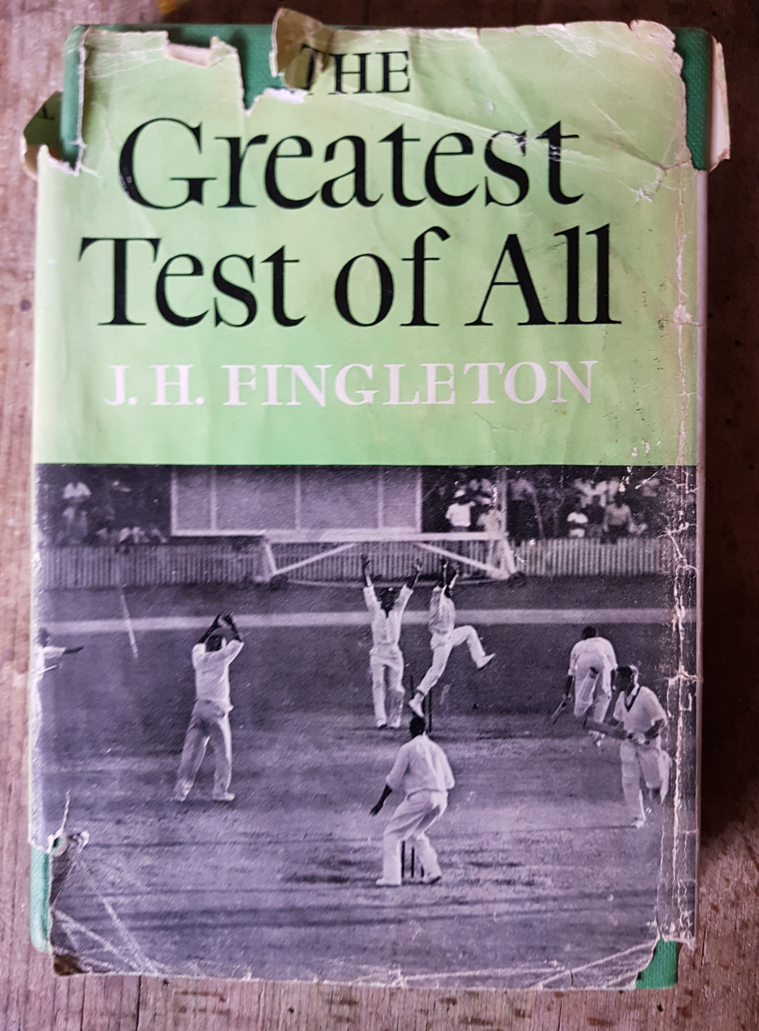 David Owen's well-travelled copy of J.H.Fingleton’s book on the first-ever tied Test match ©David Owen