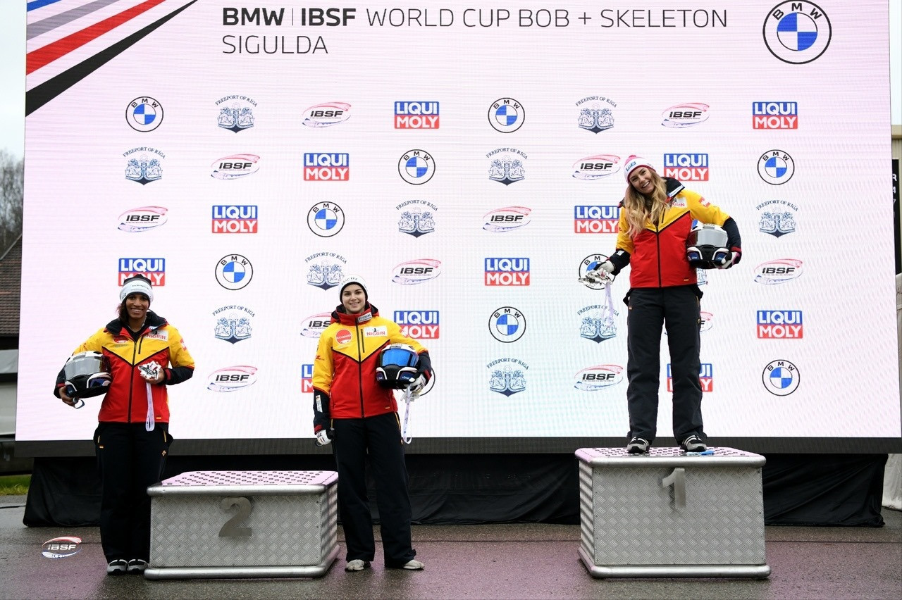 Germany win both bobsleigh golds on day two of IBSF World Cup in Sigulda