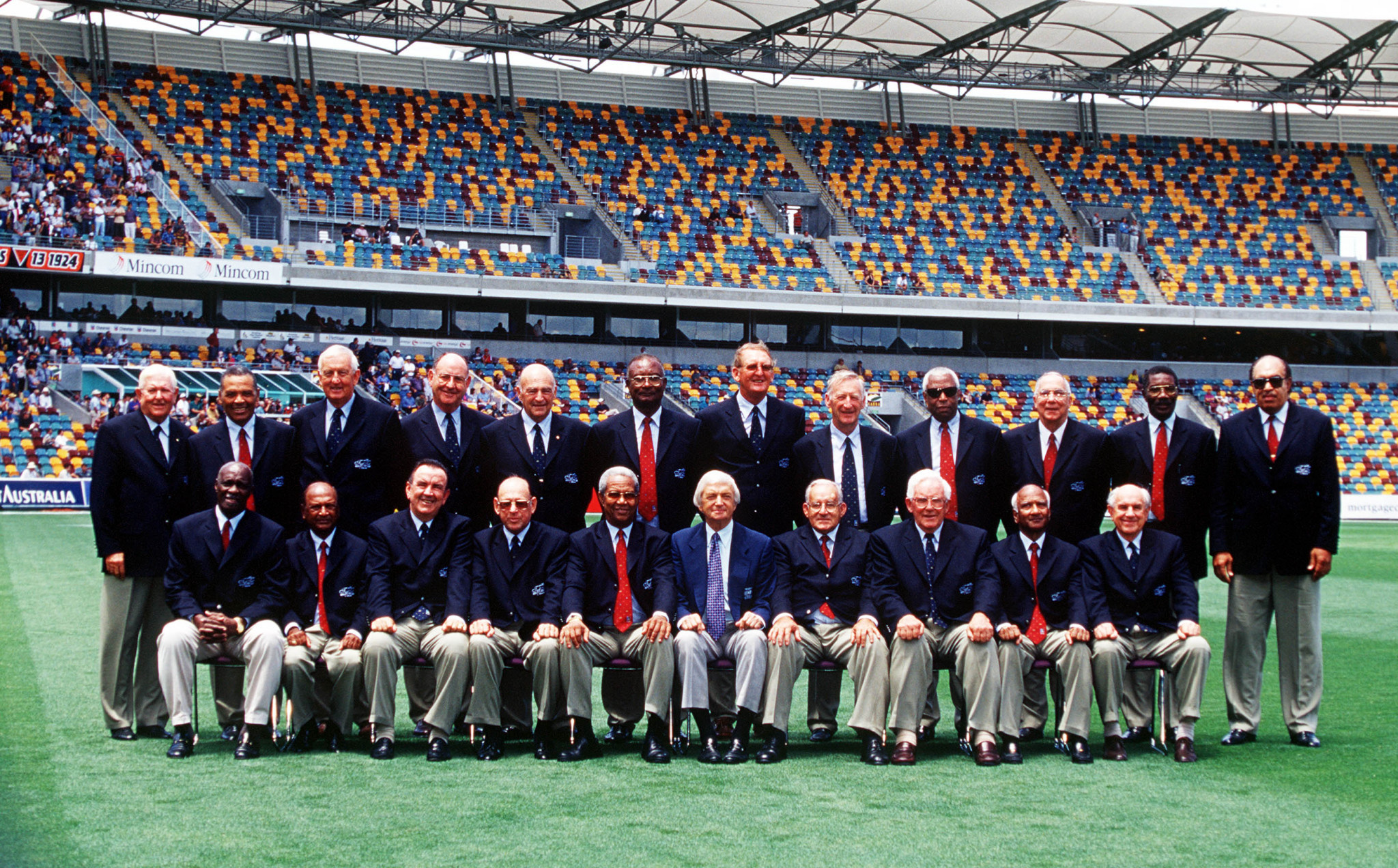 Many of those who played in the tied Test met 40 years later for a reunion ©Getty Images