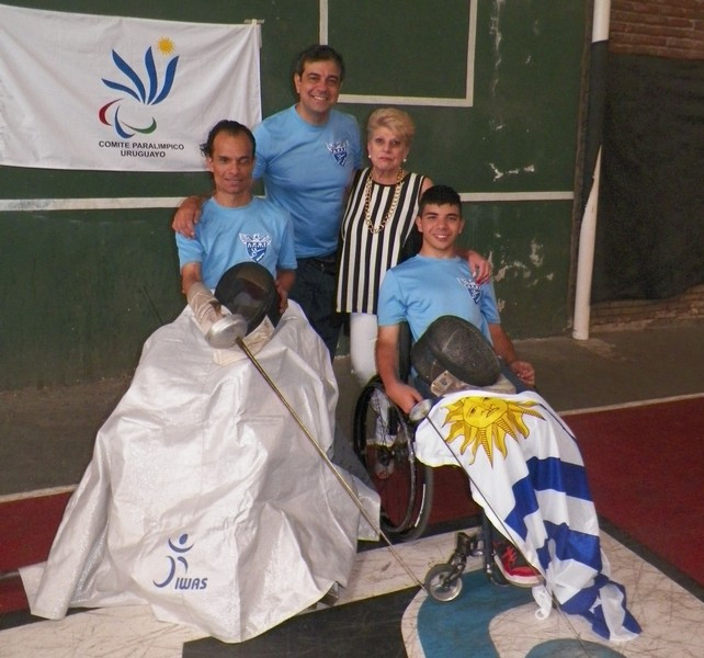 It is hoped the donation of the equipment will help the development of wheelchair fencing in Uruguay 