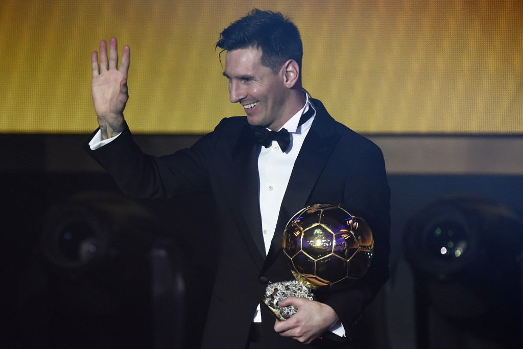 Barcelona star Lionel Messi has been named as the winner of the FIFA Ballon d’Or ©Getty Images