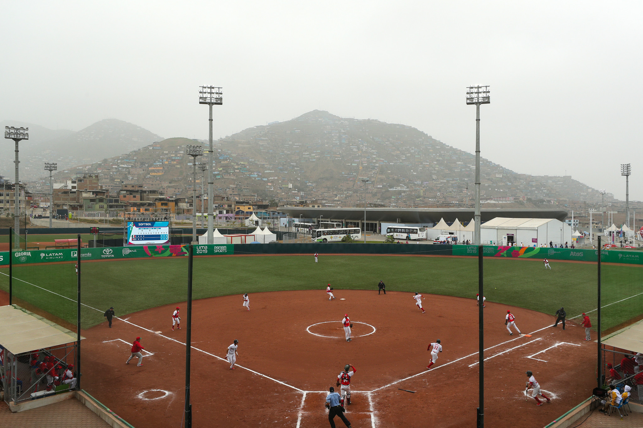 The softball field at the Villa Maria del Triunfo complex in Lima staged matches at the 2019 Pan American Games ©WBSC