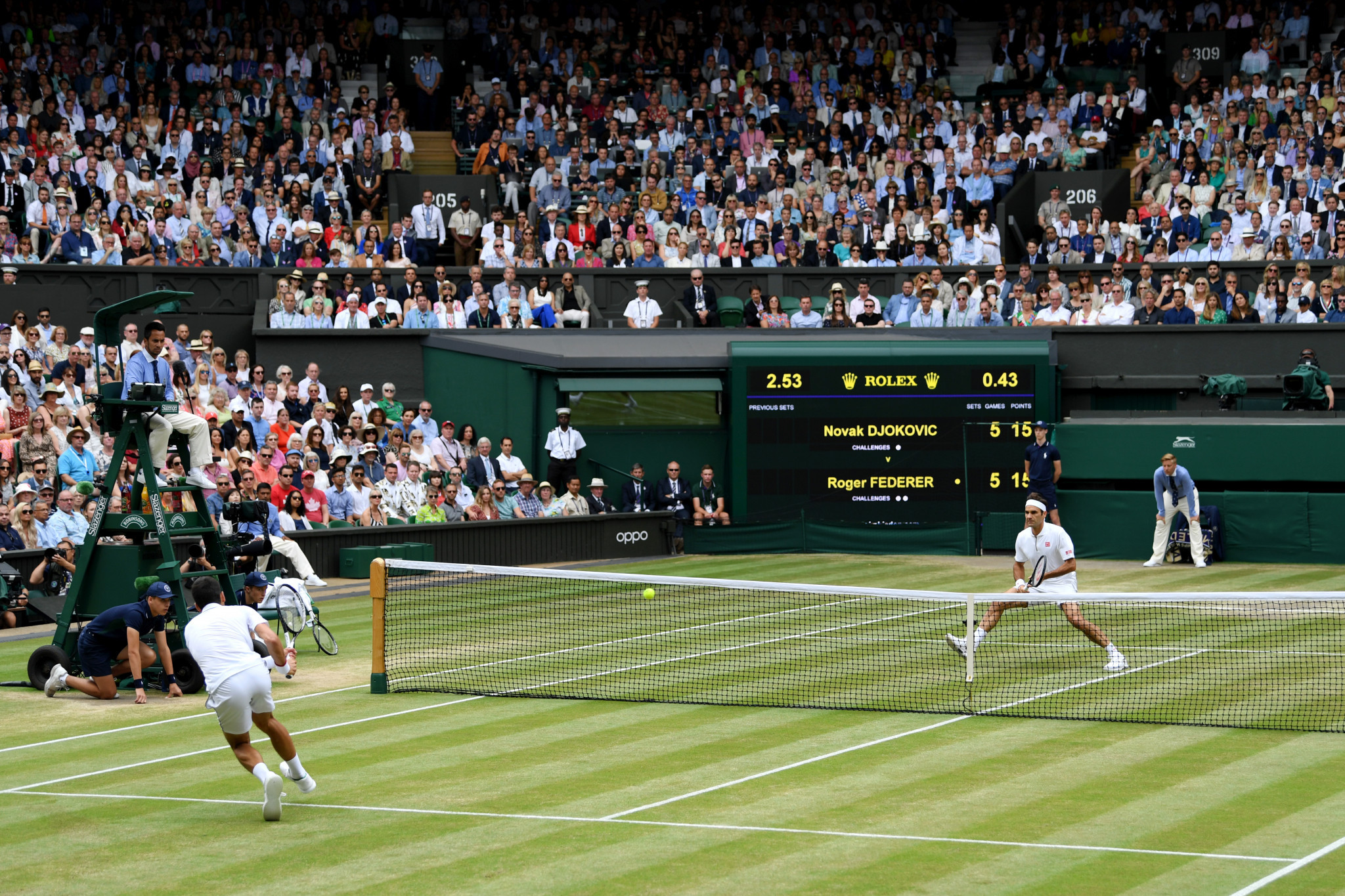 Centre Court tickets at next year's Wimbledon are among the auction lots ©Getty Images