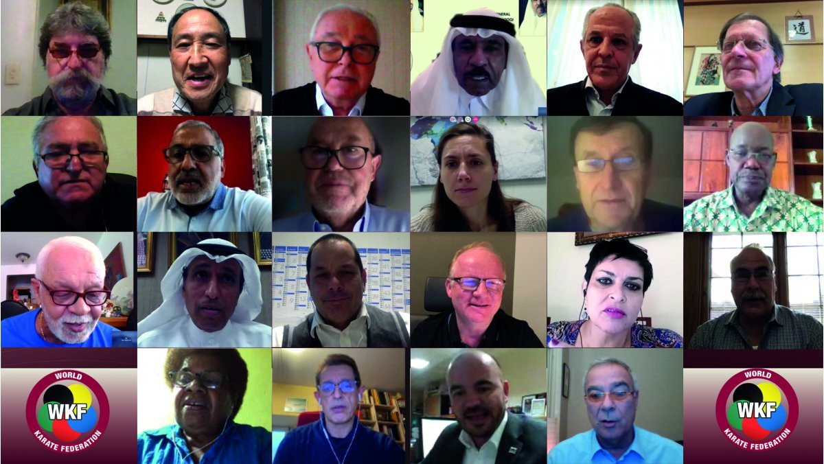 The WKF Executive Committee met virtually to discuss the future of karate ©WKF