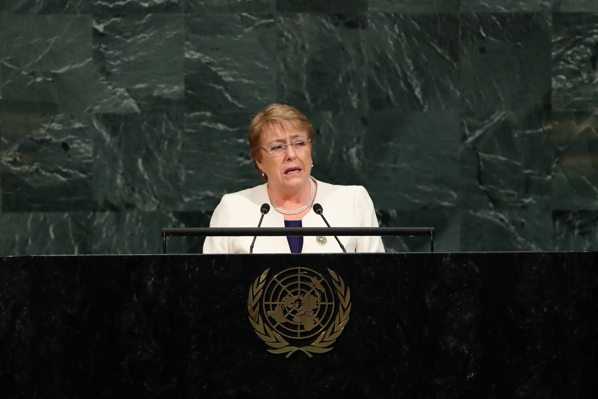 Former Chilean President Michelle Bachelet is the UN High Commissioner for Human Rights ©Getty Images
