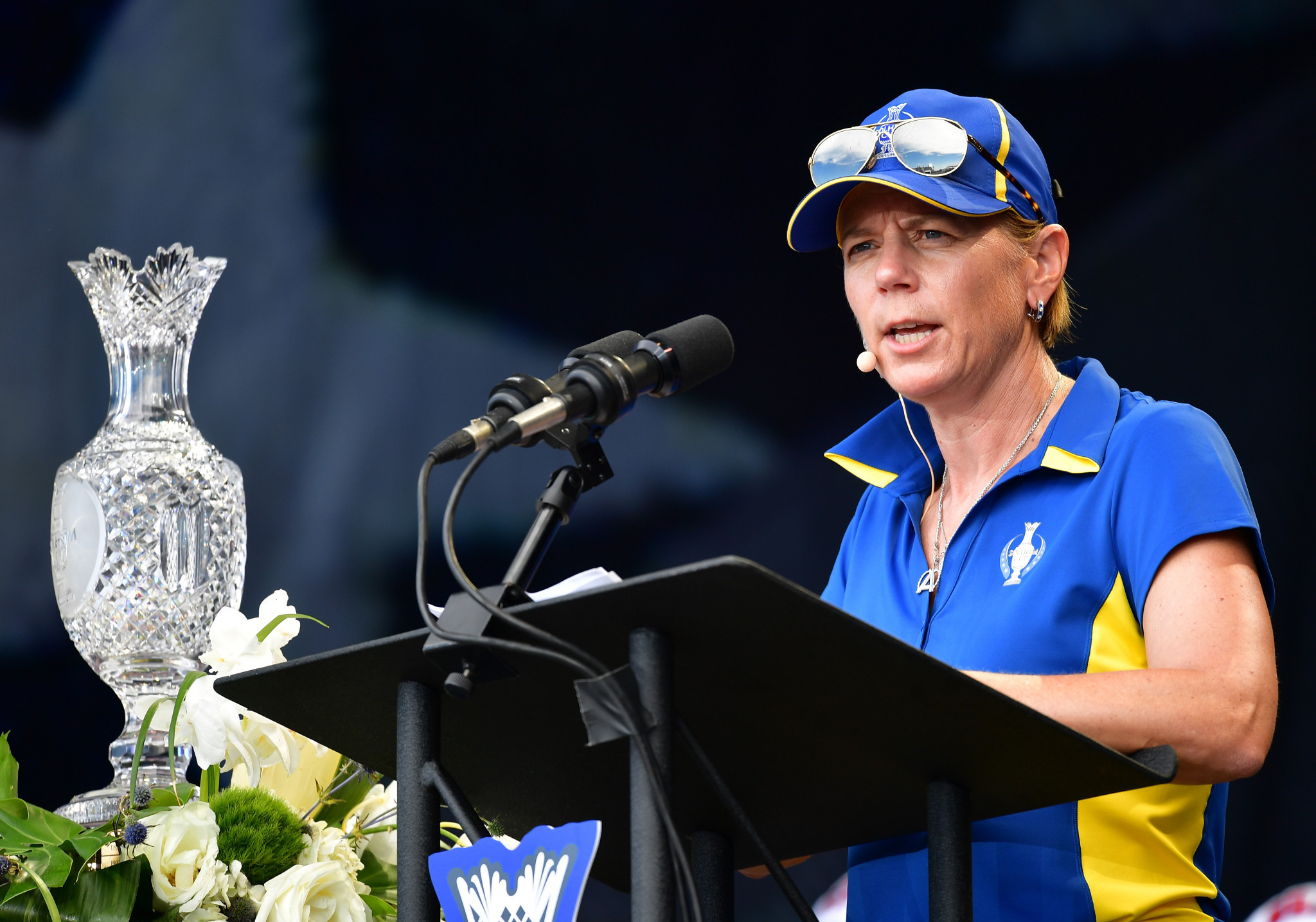 Fellow Swede Annika Sörenstam became the first woman to secure the role of President of the International Golf Federation last year ©Getty Images