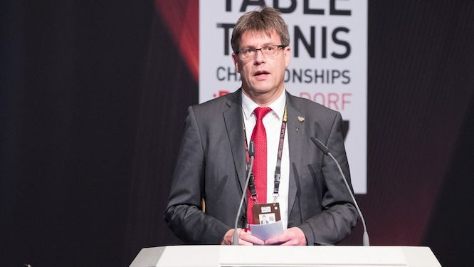 Thomas Weikert is due to stand for re-election as ITTF President next year ©ETTU
