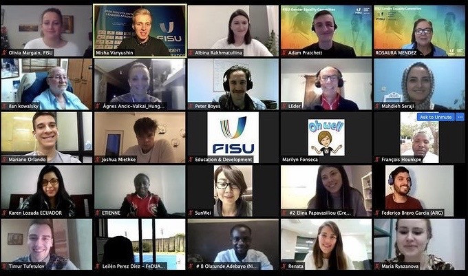 FISU Gender Equality Committee holds educational webinar with student ambassadors