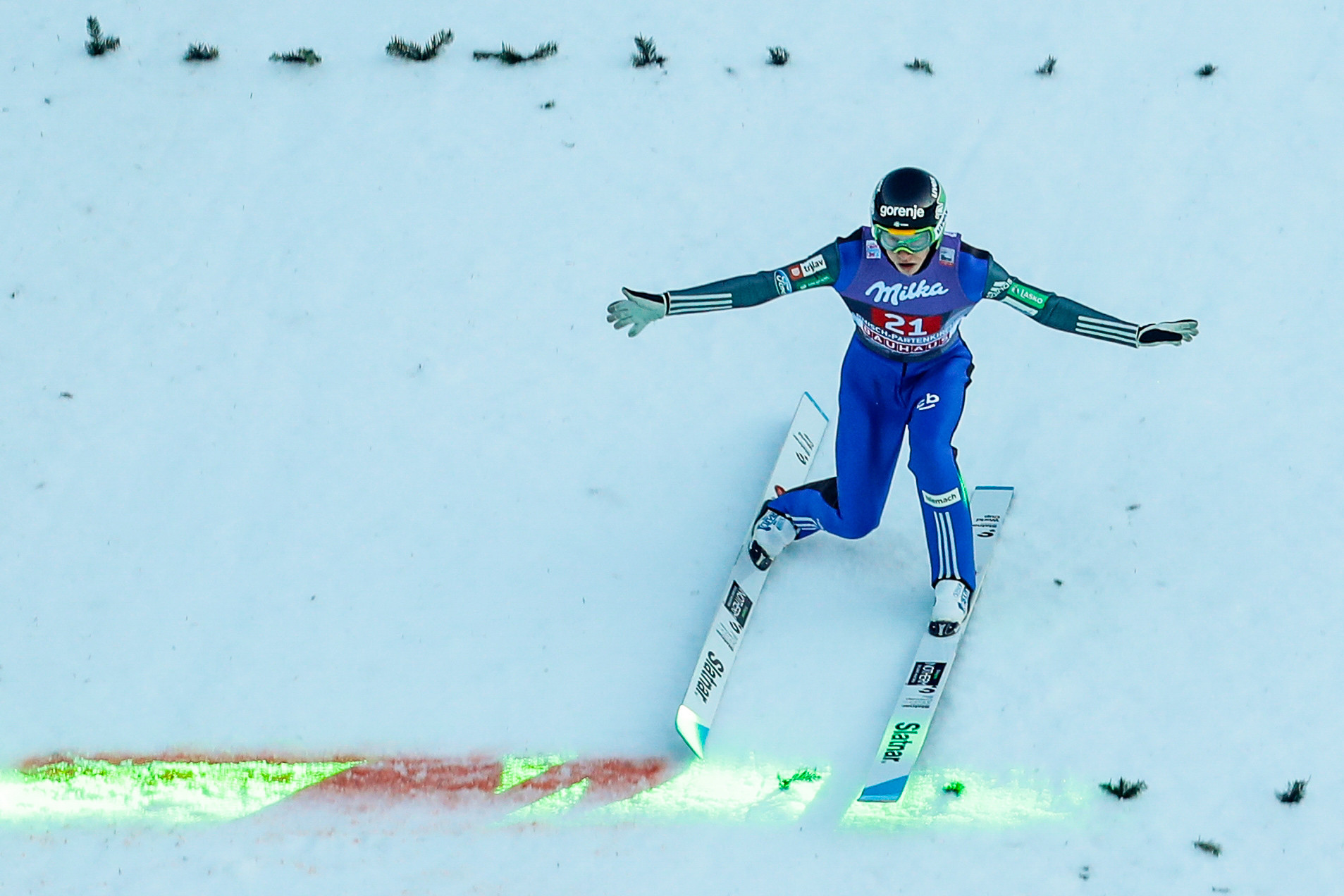 Slovenian Tilen Bartol was among two competitors to be disqualified for wearing the wrong suit ©Getty Images
