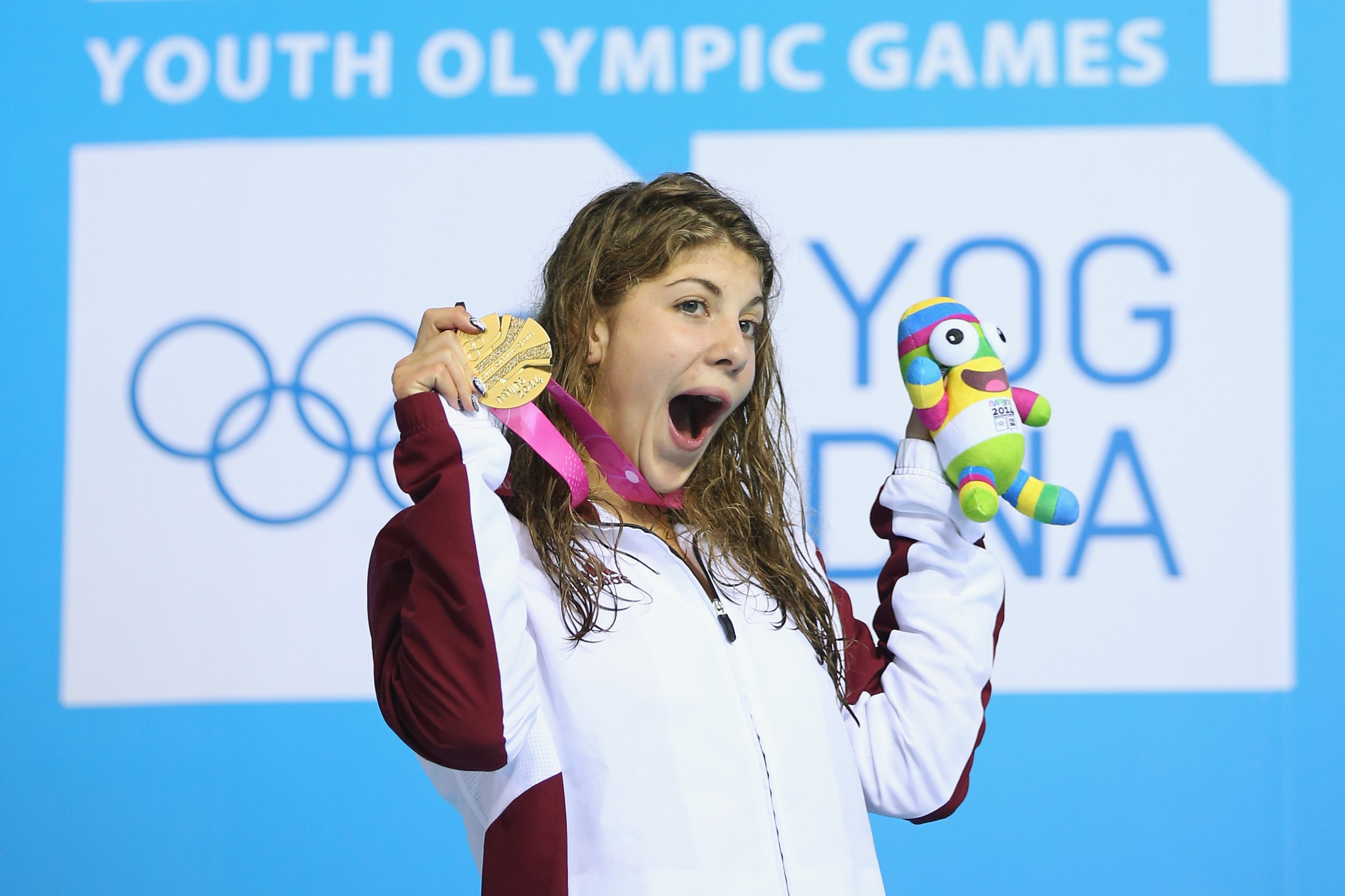 Liliána Szilágyi claimed two gold medals at the 2014 Youth Olympic Games ©Getty Images