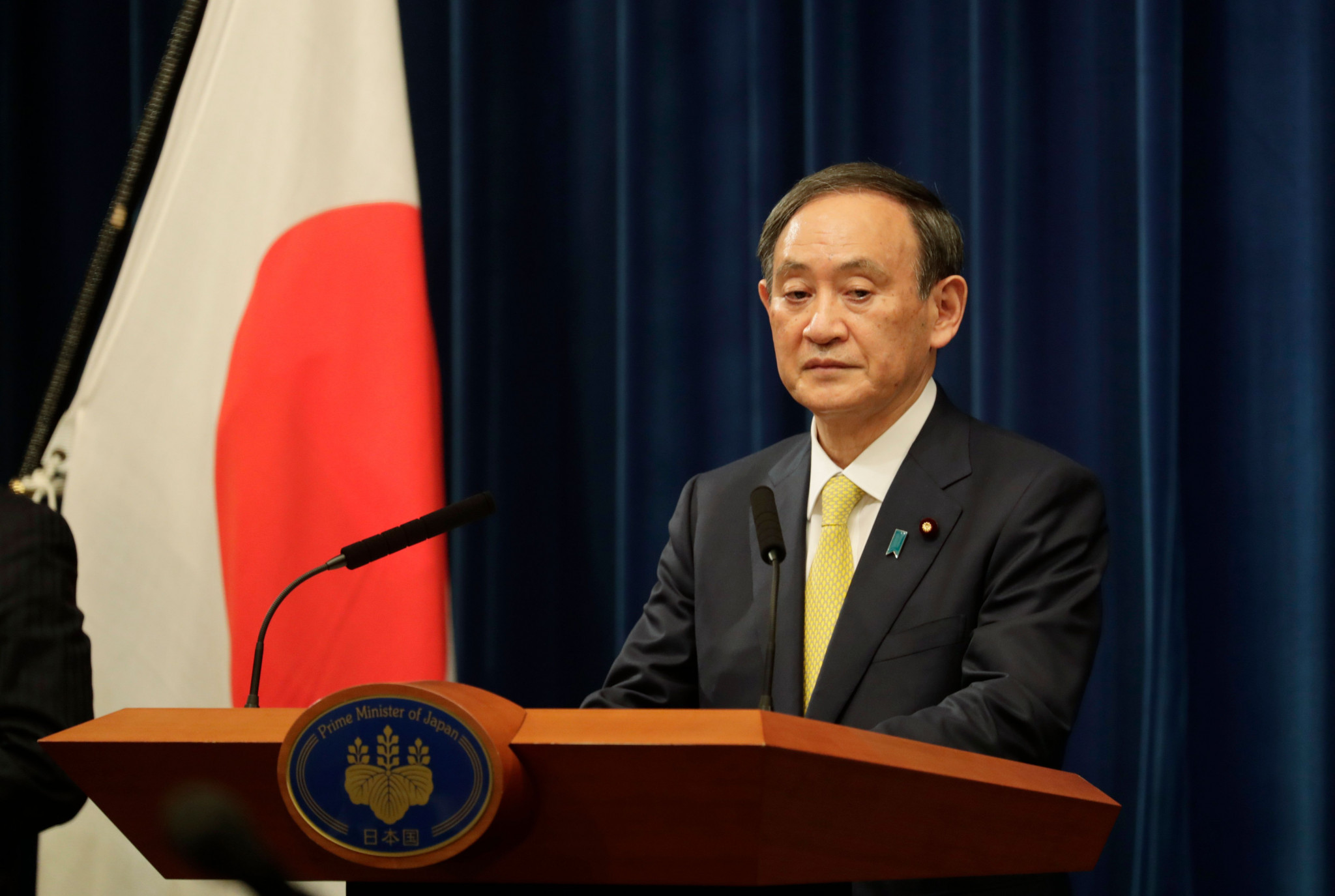 Japanese Prime Minister Yoshihide Suga claimed he would "spare no effort" for Tokyo 2020 ©Getty Images