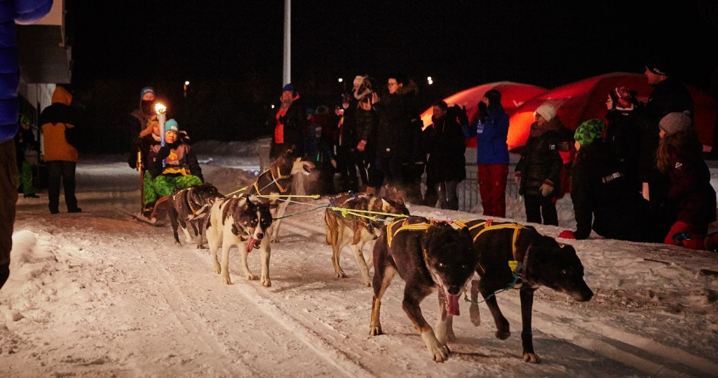 A six-leg Torch Relay began with the Flame being carried on a sled ©Lillehammer 2016