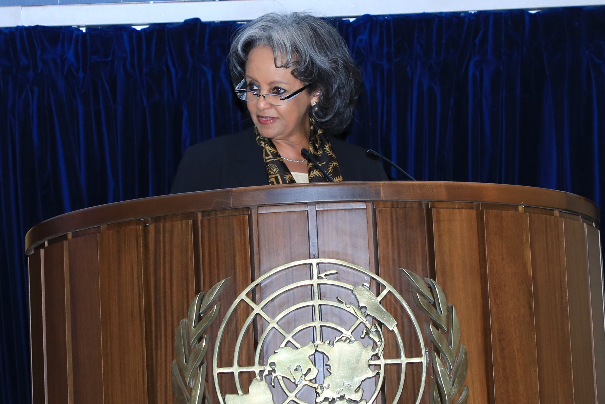 Ethiopian President Sahle-Work Zewde delivered a speech during the ANOCA General Assembly ©Twitter