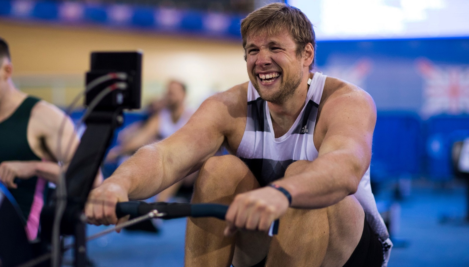 Phil Clapp produced a dominant display in the European qualifiers for the 2021 World Rowing Indoor Championships ©British Rowing