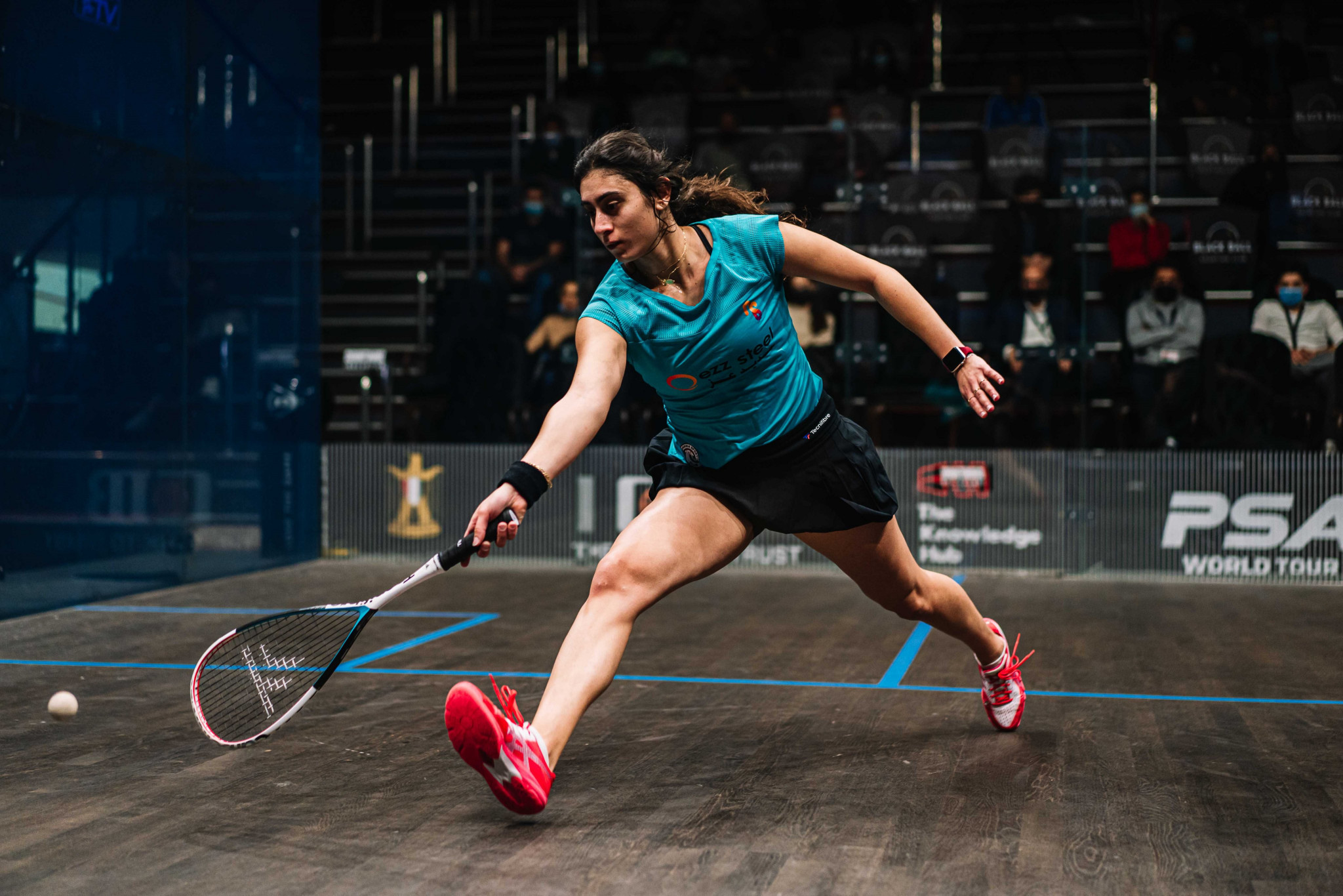 Top seed and world number one Nour El Sherbini was on impressive form ©PSA