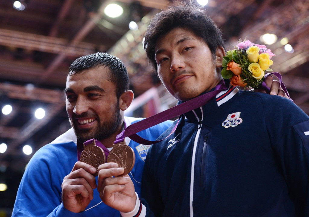 Masashi Nishiyama earned bronze in the under 90kg category at London 2012