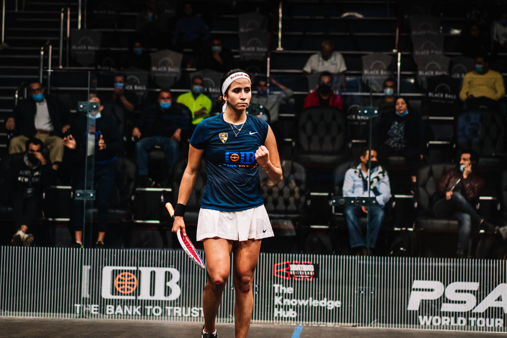 Egyptian second seed Nouran Gohar won her opening match of the PSA Black Ball Squash Open ©Black Ball Squash Open