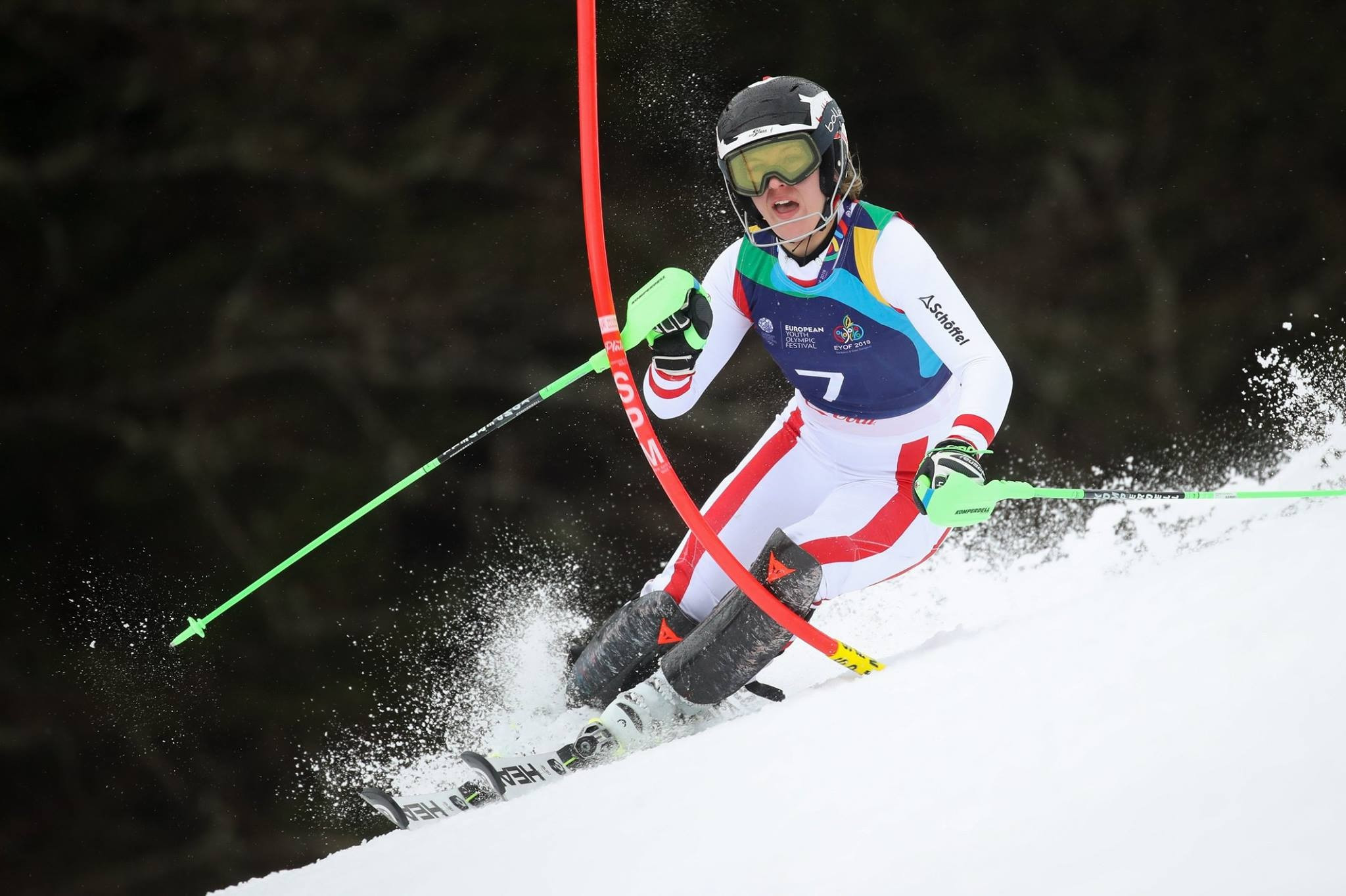 Magdalena Egger of Austria won three golds at last year's Alpine Junior World Ski Championships ©Facebook