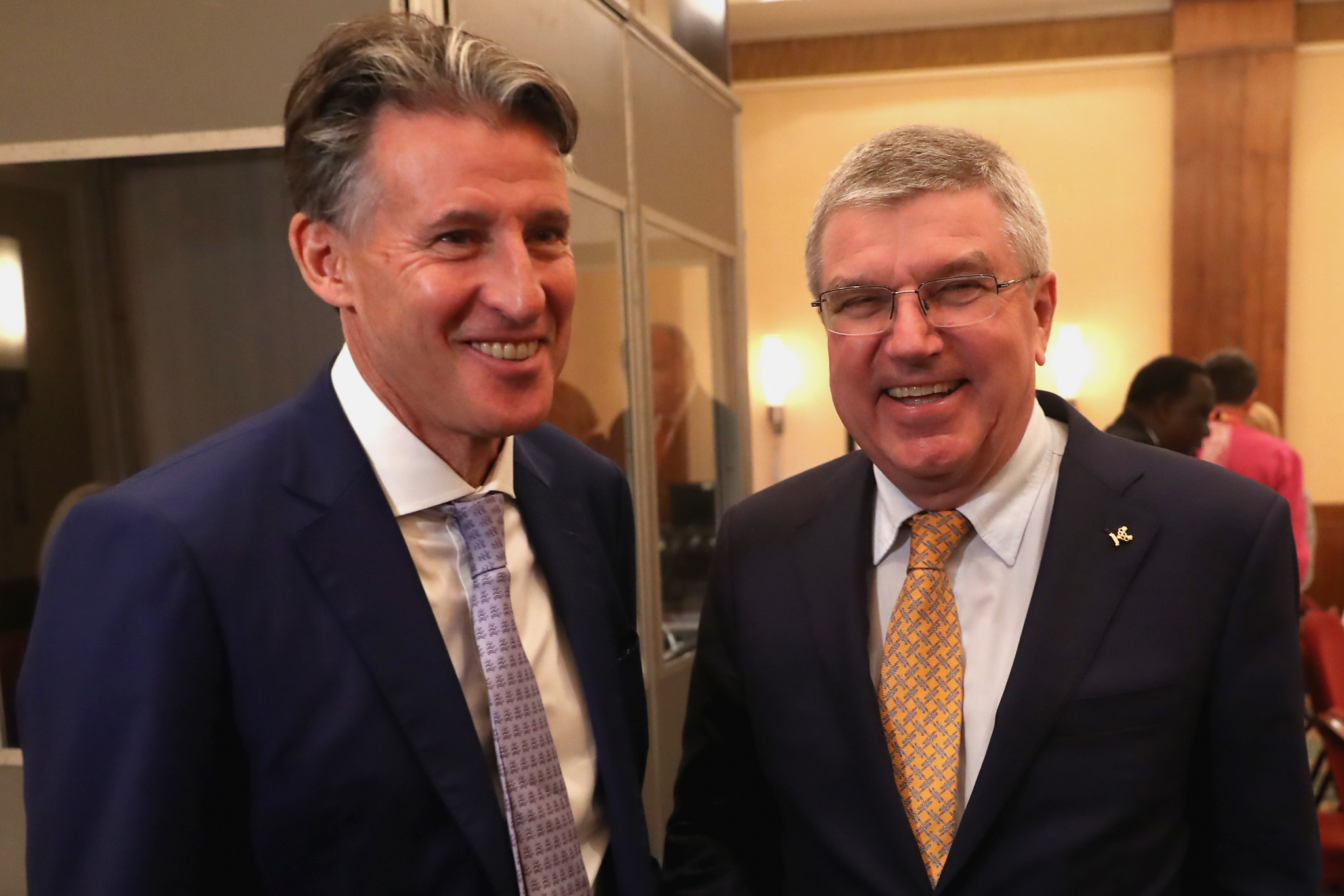 The relationship between Sebastian Coe, left and Thomas Bach, right is worth a keeping an eye on ©Getty Images