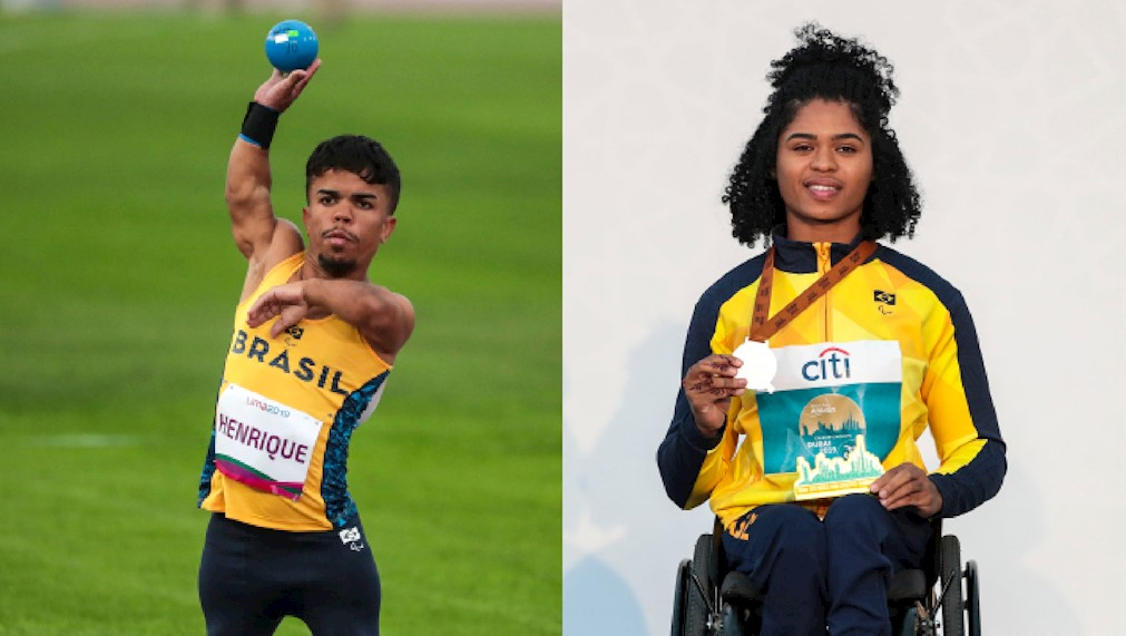Jair Henrique, left, and Raissa Rocha are participating in the live events ©Brazilian Paralympic Committee
