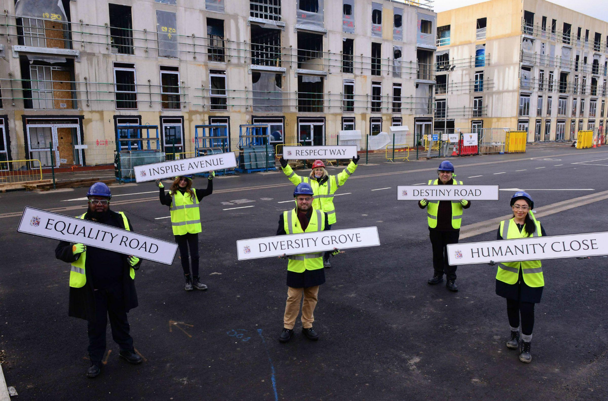 New street names inspired by values of the Commonwealth Sport Movement have been unveiled ©Birmingham City Council