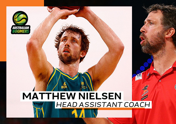 Matthew Nielsen is the new assistant coach for the men's Australian basketball team ©Basketball Australia