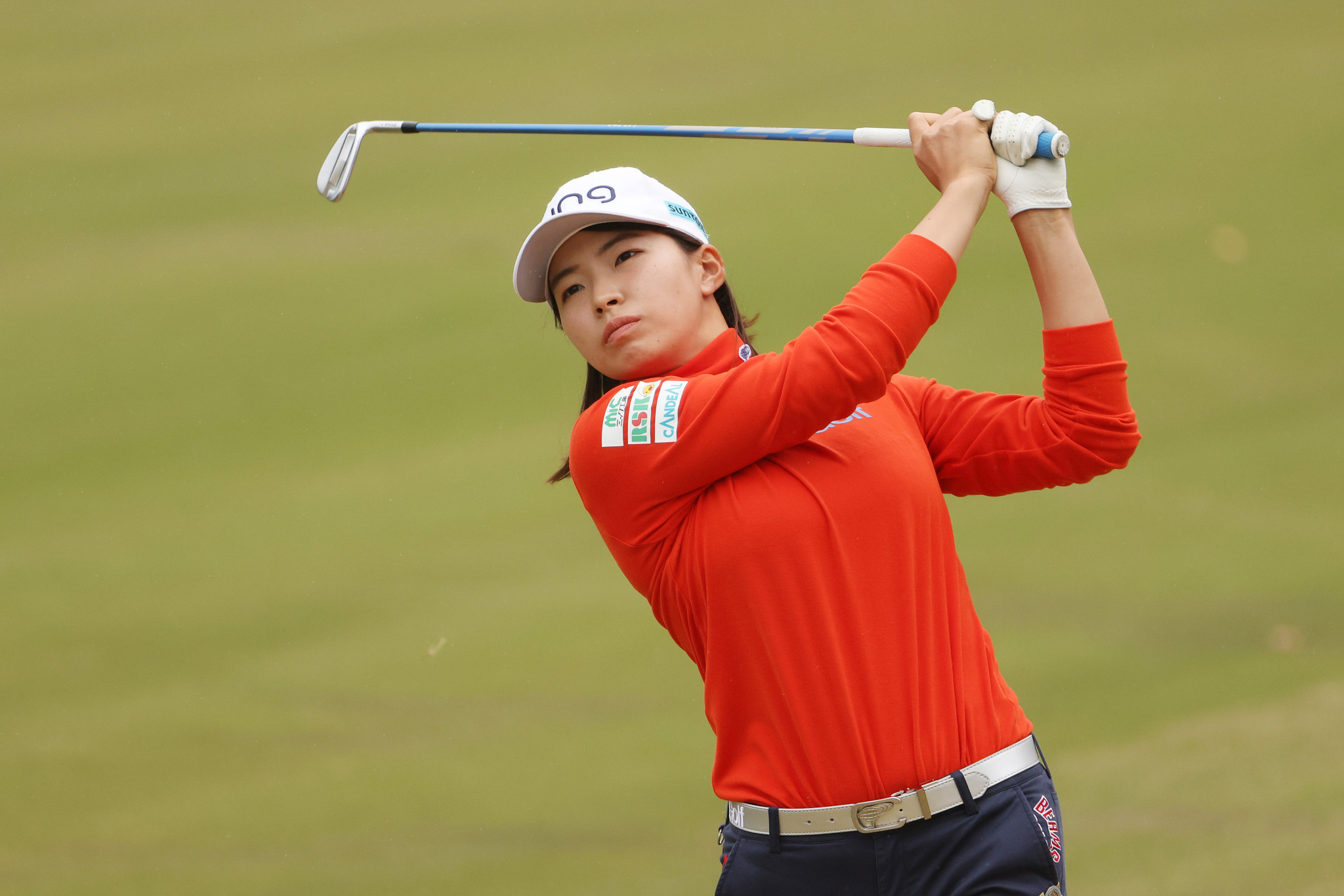 Japan's Hinako Shibuno took a three-shot lead at the US Women's Open ©Getty Images