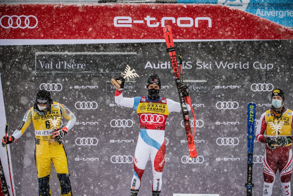The 32-year-old Swiss is the defending overall super-G champion but had yet to win a race on the circuit until today ©Getty Images