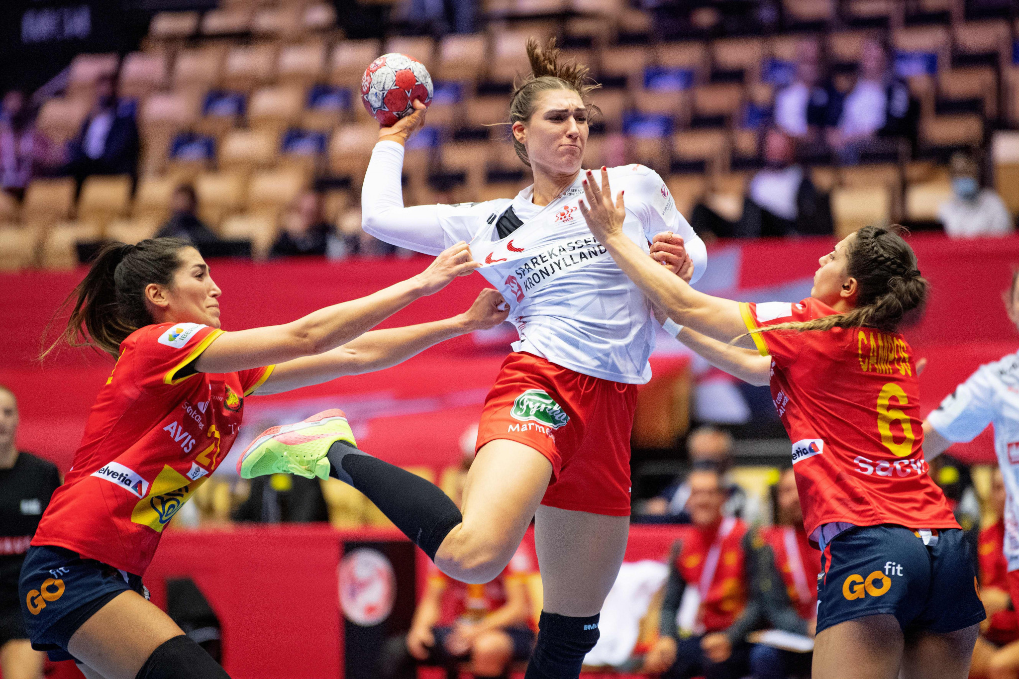 Denmark beat Spain to keep European Women's Handball Championship semi-final hopes alive