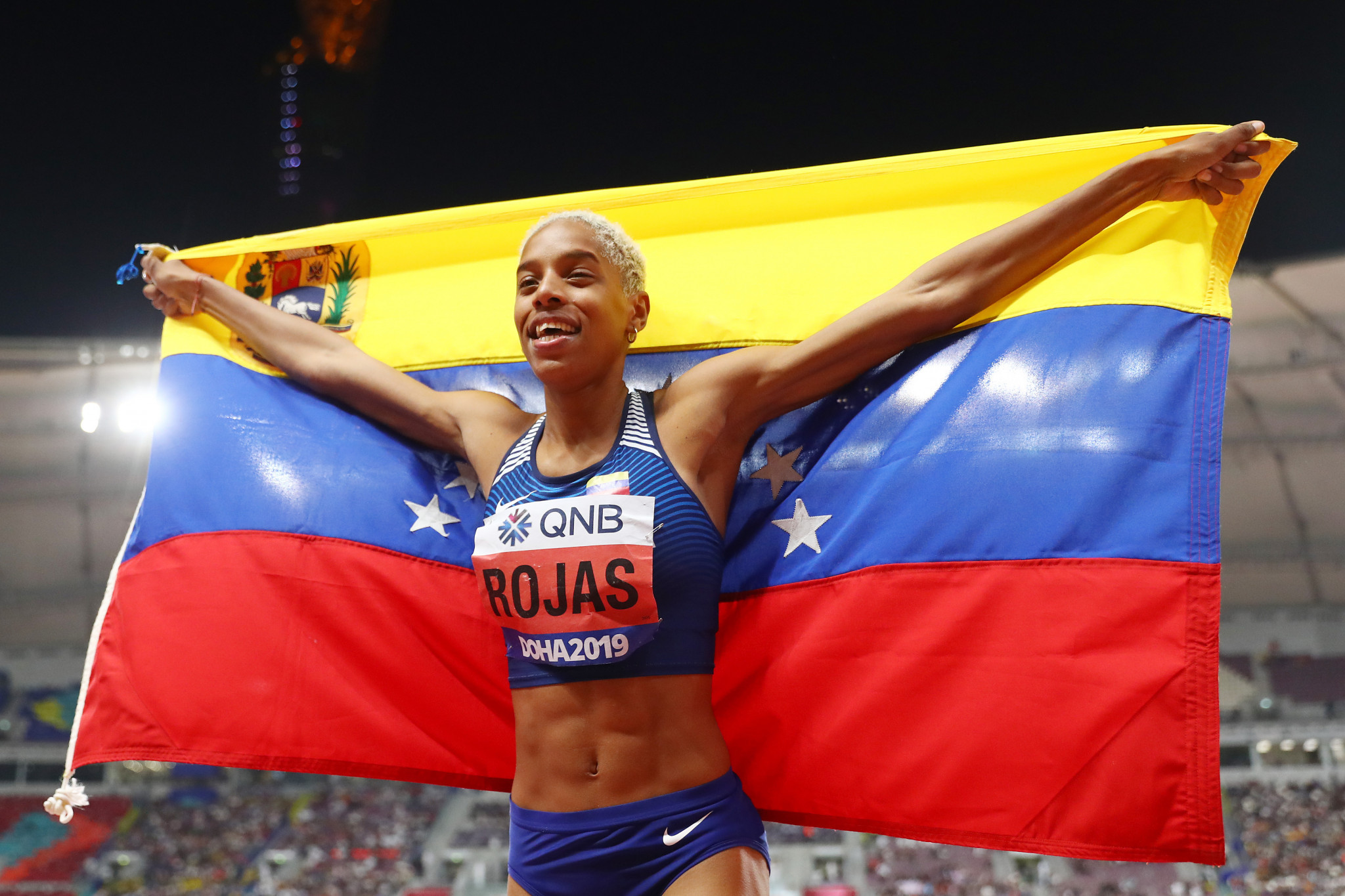 World champion triple jumper Yulimar Rojas spoke at the Venezuelan Olympic Committee meeting ©Getty Images
