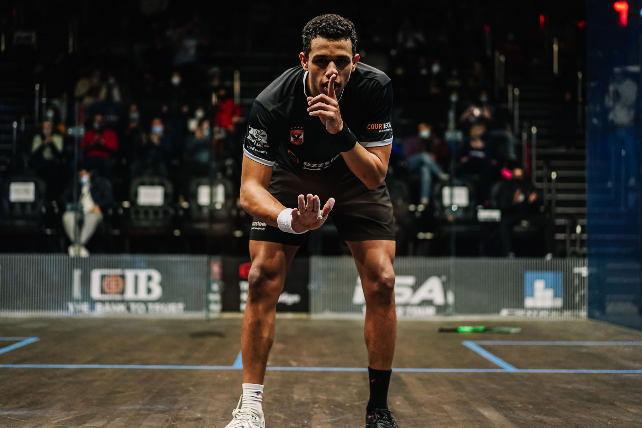 Mostafa Asal, the 11th seed from Egypt, continued his impressive run to set up a semi-final with top seed Farag ©PSA World Tour