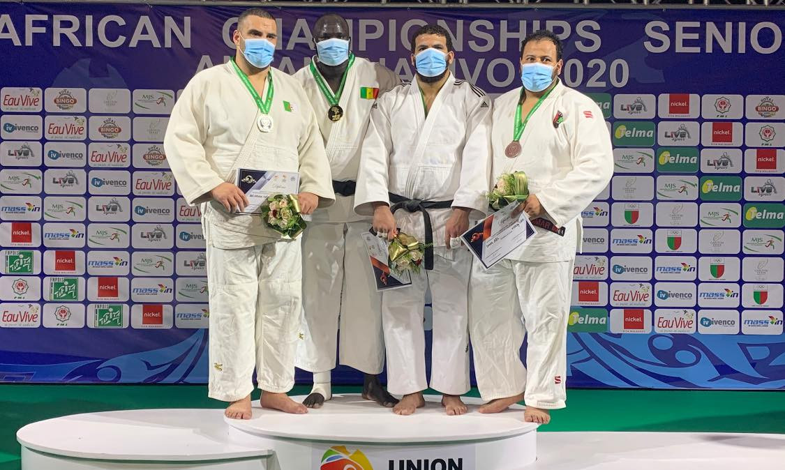 Mbagnick Ndiaye of Senegal retained his title at the African Judo Championships ©Facebook