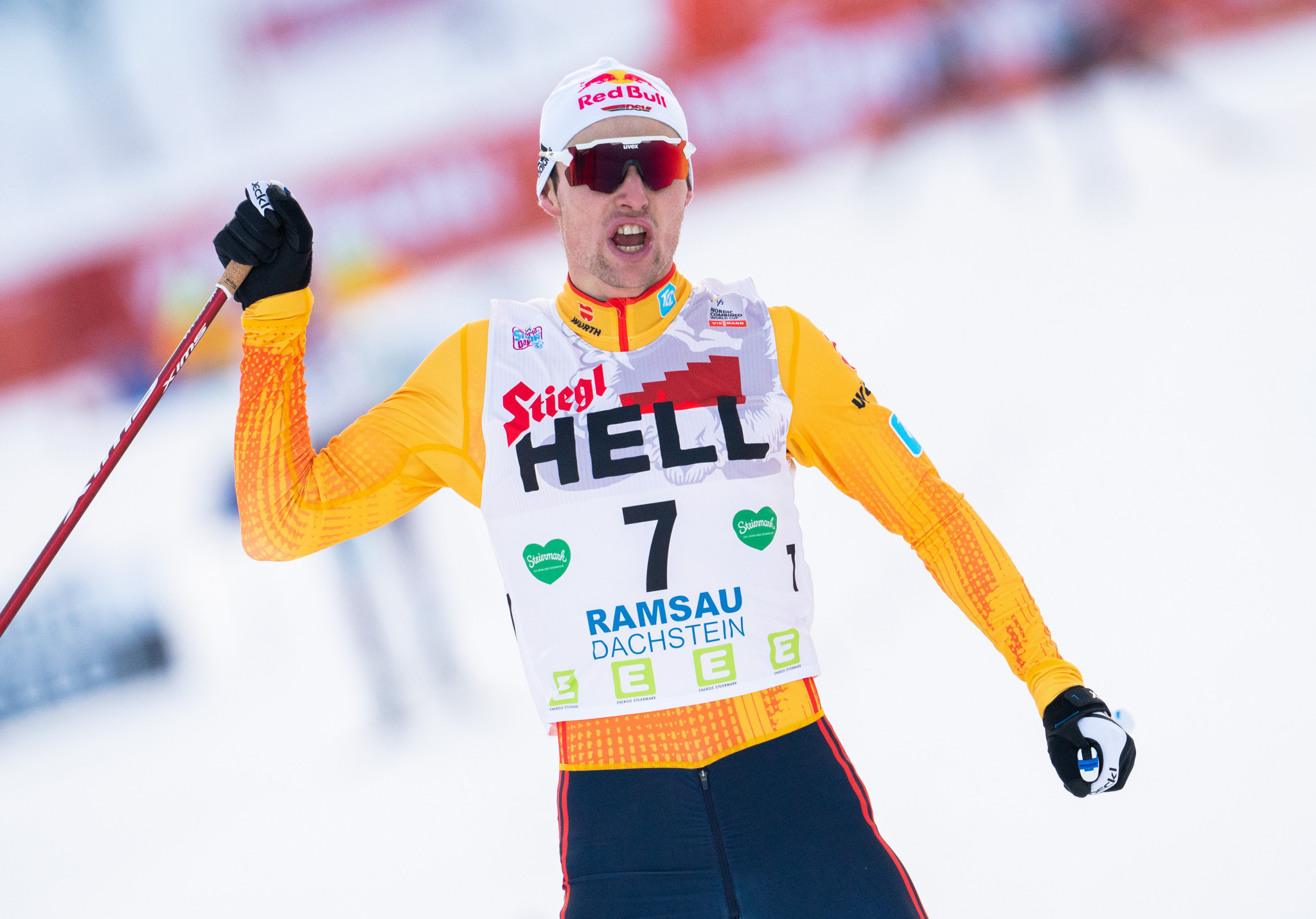 Geiger claims second successive victory at FIS Nordic Combined World Cup in Ramsau