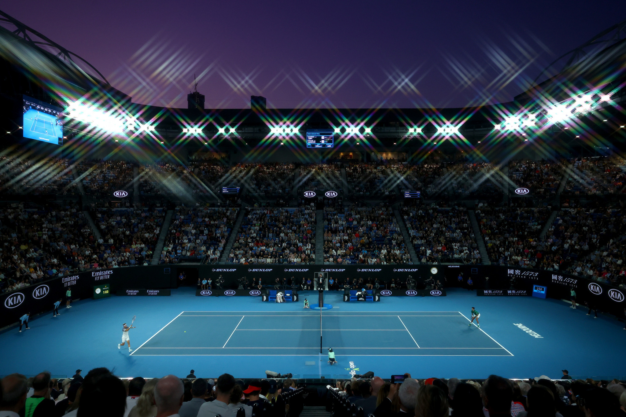 Under the current plans, the 15,000-seater Rod Laver Arena will hold 25 per cent of its capacity ©Getty Images