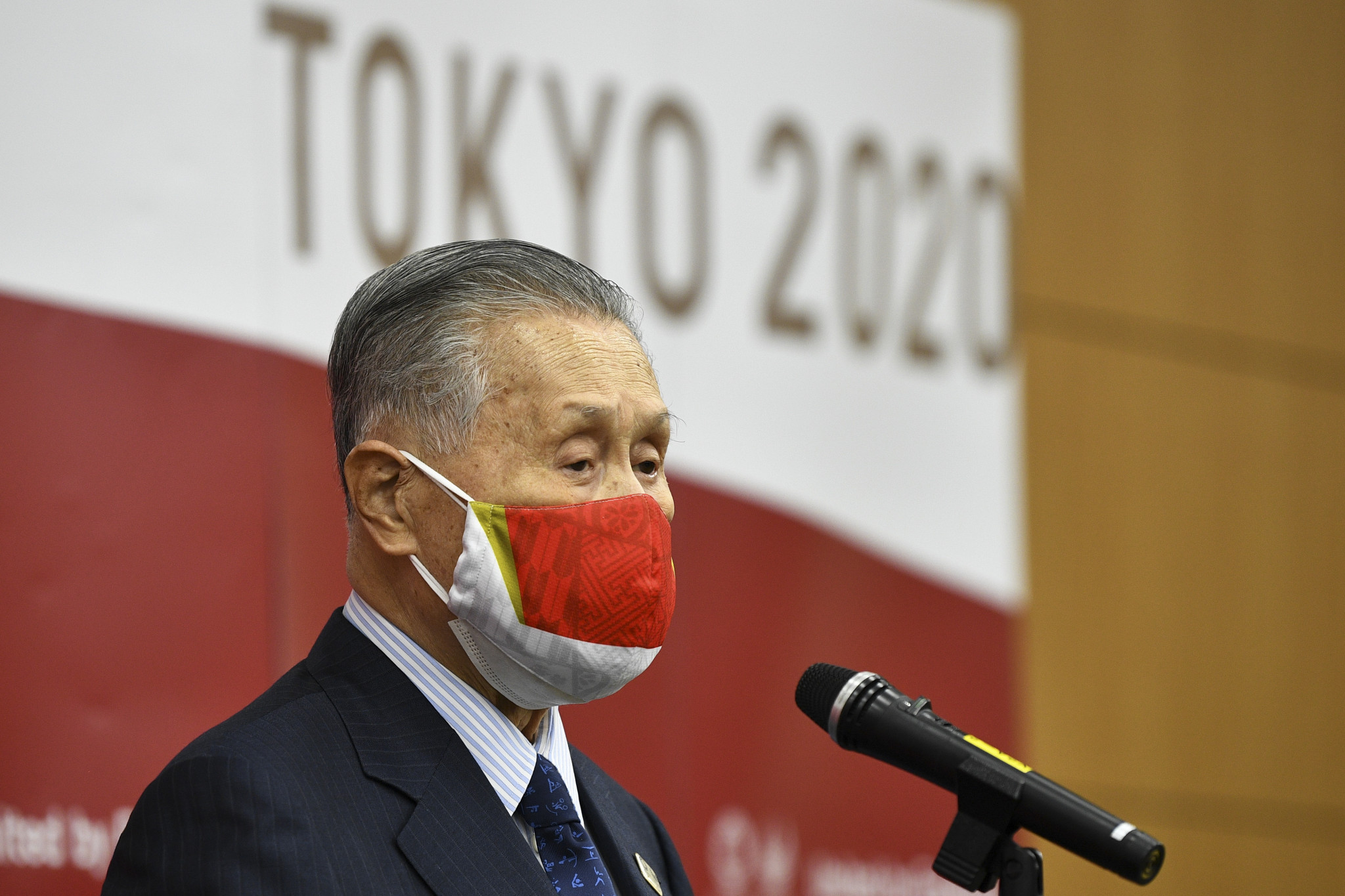 Tokyo 2020 President Yoshirō Mori thanked the domestic partners for their support during the global health crisis ©Getty Images