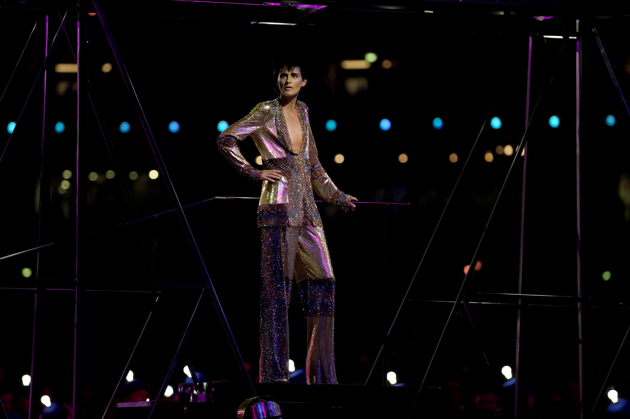 Stella Tennant appeared during the London 2012 Olympic Closing Ceremony ©Getty Images