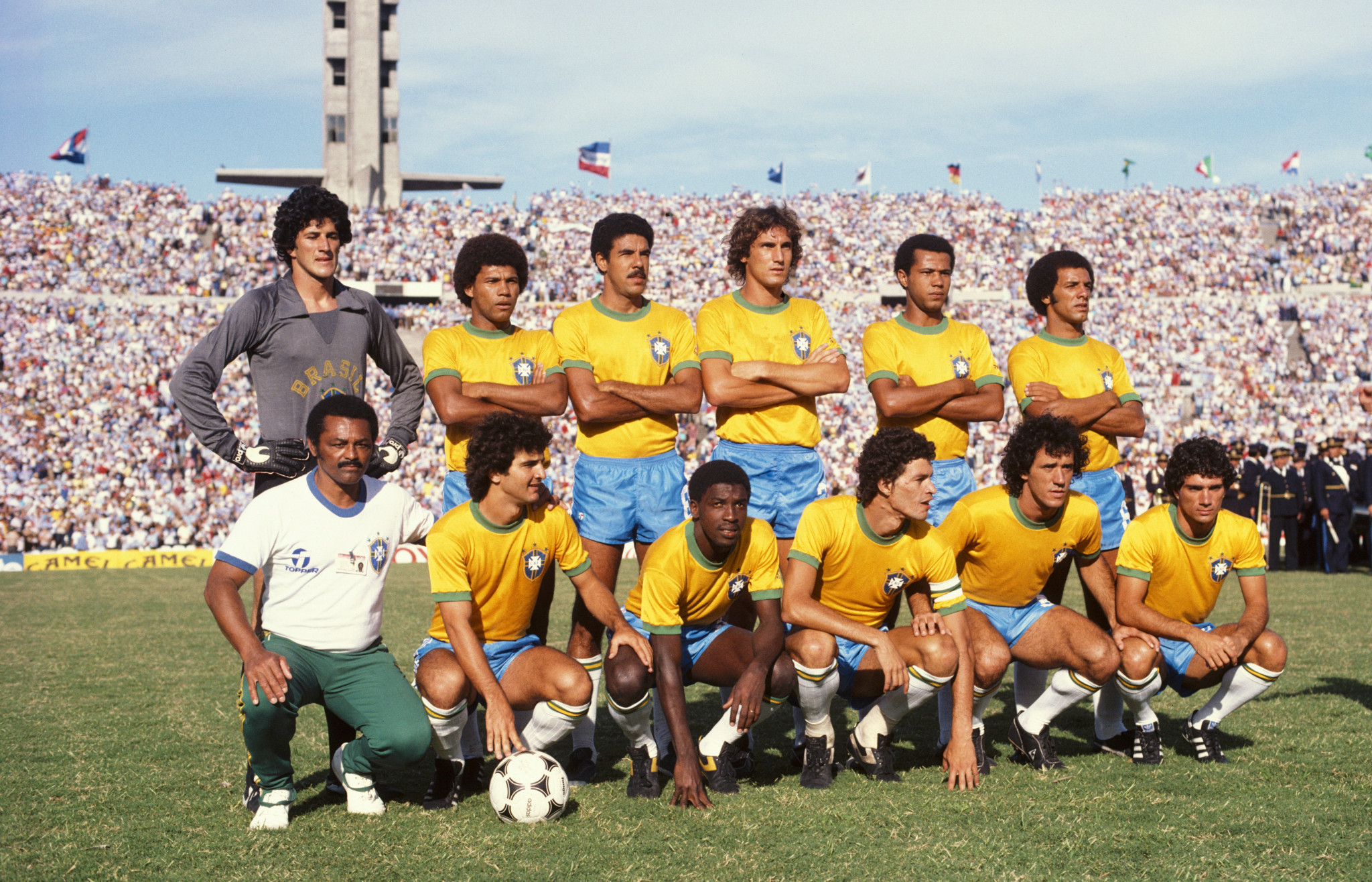 The Brazilian team that faced Argentina in the 1981 edition of the tournament - in a match that ended in a brawl ©Getty Images