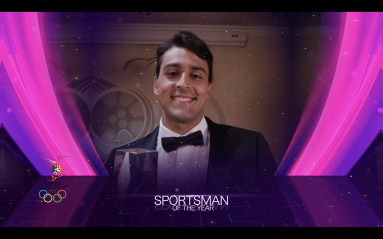 Swimmer Dylan Carter scooped the sportsman of the year prize at the virtual ceremony ©TTOC