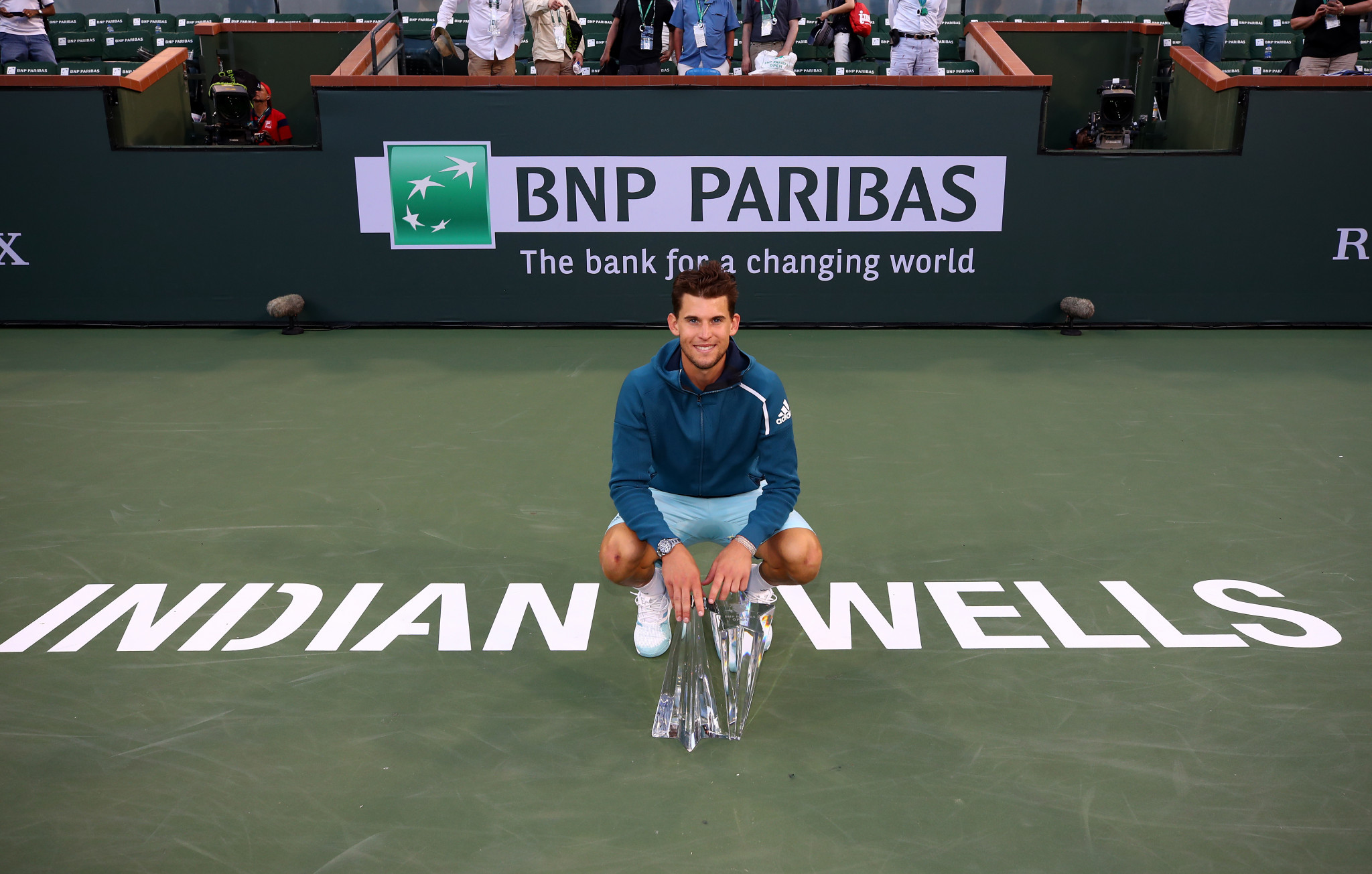 Dominic Thiem is the defending men's champion in the BNP Paribas Open, postponed because of the coronavirus pandemic ©Getty Images